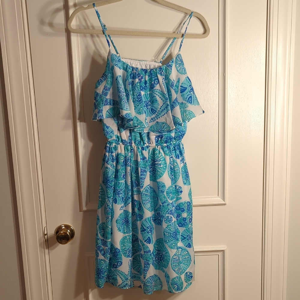 Blue and White Patterned Sundress